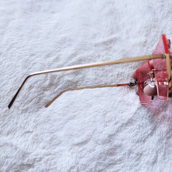 Nora Pink Square Sunglasses - Picture 13 of 13